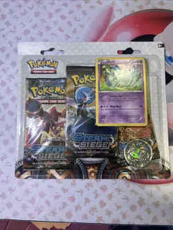 Pokemon TCG XY Steam Siege 3-Pack Blister Azelf Promo XY142 - Factory Sealed - Image 5