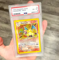1999 Pokemon Base Set Holo Charizard #4 PSA 6 - Image 3