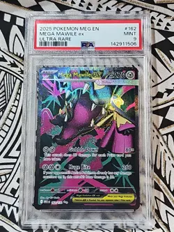 Mega Evolutions Mawile EX 2025 Pokemon 162 Ultra Rare PSA 9 MINT (506) - Image 1