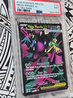 Mega Evolutions Mawile EX 2025 Pokemon 162 Ultra Rare PSA 9 MINT (506) - Image 3