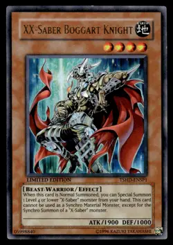 Yu-Gi-Oh! LIMITED EDITION XX-Saber Boggart Knight #TSHD-ENSP1 Light Play - Image 1