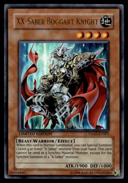 Yu-Gi-Oh! LIMITED EDITION XX-Saber Boggart Knight #TSHD-ENSP1 Light Play - Image 1