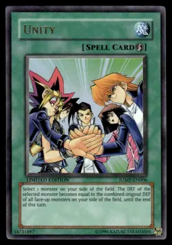 Yu-Gi-Oh! LIMITED EDITION Unity #JUMP-EN006 Light Play - Image 1