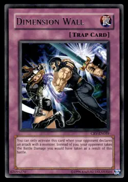 Yu-Gi-Oh! Dimension Wall #CRV-EN059 Light Play - Image 1
