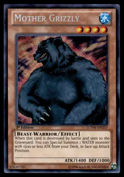 Yu-Gi-Oh! 1st Edition Mother Grizzly #LCYW-EN237 Light Play - Image 1