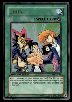 Yu-Gi-Oh! LIMITED EDITION Unity #JUMP-EN006 Light Play - Image 1