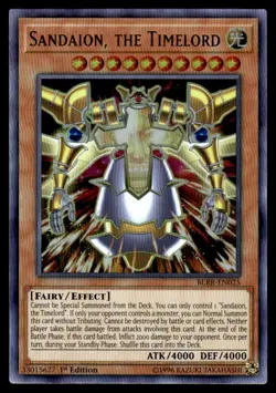 Yu-Gi-Oh! 1st Edition Sandaion, the Timelord #BLRR-EN025 Light Play - Image 1