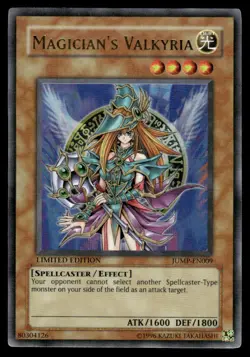 Yu-Gi-Oh! LIMITED EDITION Magician's Valkyria #JUMP-EN009 Heavy Play - Image 1