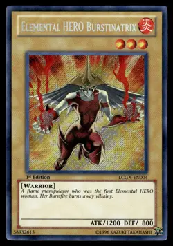 Yu-Gi-Oh! 1st Edition Elemental HERO Burstinatrix #LCGX-EN004 Light Play - Image 1