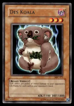 Yu-Gi-Oh! Des Koala #MFC-077 Light Play - Image 1
