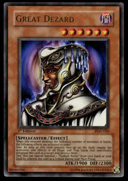 Yu-Gi-Oh! 1st Edition Great Dezard #PGD-020 Light Play - Image 1