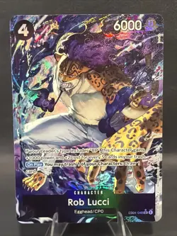 Rob Lucci (Alternate Art) EB04-048 One Piece: Adventure on Kami's Island Foil NM - Image 1