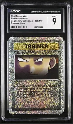 CGC 9 ✨ The Boss's Way Pokemon Legendary Collection Reverse Holo 105/110 (PSA) - Image 1
