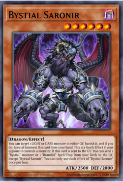 Yugioh! Mega Tins 2025 PREORDER 1x UR Bystial Saronir - Image 1