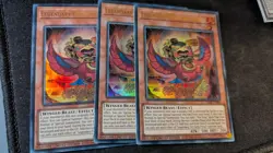 Yugioh 3X Playset Legendary Fire King Ponix 25LP-EN004 Ultra Rare - Image 1