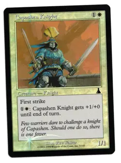Magic the Gathering MTG Card: Capashen Knight FOIL 3/143 Urza's Destiny! NM - Image 1