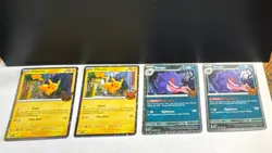 Pokemon Pikachu & Gengar Card Lot 4 Standard English TCG Cosmo Halo. - Image 1