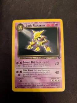 Pokemon Card Non Holo Team Rocket 18/82 - DARK ALAKAZAM LP - Image 1