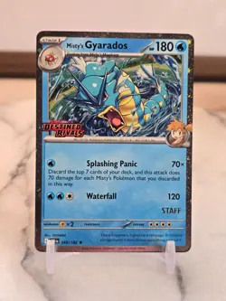 Pokemon TCG Misty's Gyarados (Prerelease) [Staff] Miscellaneous Cards (MCAP) NM - Image 1