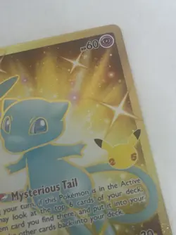 Mew Celebrations 25/25 Pokemon Card 25th Anniversary TCG Gold - Image 5