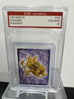 KADABRA 1999 MERLIN #64 Pokemon Card GRADED 10 MINT - Image 1