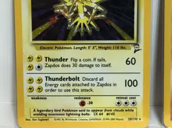 Pokemon TCG Moltres and Zapdos Unlimited HOLO Lot 2 Cards - Vintage - Image 3