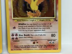 Pokemon TCG Moltres and Zapdos Unlimited HOLO Lot 2 Cards - Vintage - Image 5