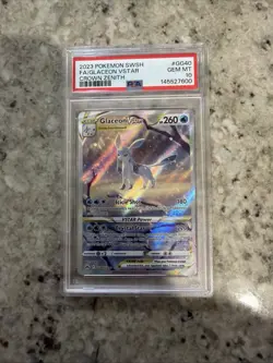 Glaceon VSTAR GG40/GG70 Crown Zenith: Galarian Gallery Holo Card PSA 10 Gem Mint - Image 1