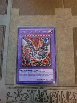 YUGIOH CYBER END DRAGON RYMP-EN060 RARE UNLIMITED ED NM ALT ART - Image 1
