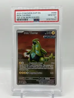 Iron Thorns 098 Sv: Scarlet & Violet Promo Cards Holo Illustration Rare PSA 10 - Image 1