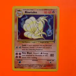 Ninetales Holo Rare LP 17/110 Legendary Collection Pokemon Card 017/110 - Image 2