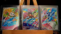 Pokemon Card First Partner Illustration Collection Alola Rowlet, Litten, Popplio - Image 1