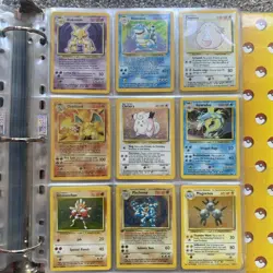Pokemon Card Bundle Binder Mega Collection Complete Base Set, Base Set 2 + More - Image 1