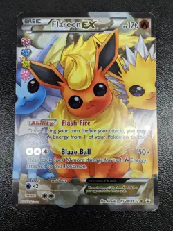 Pokemon TCG Flareon EX RC28/32 Radiant Collection Card - Image 1