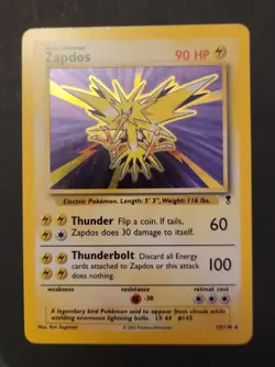 Pokemon TCG Zapdos 2002 Legendary Collection Holo Rare Card 19/110 - Image 1