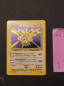 Pokemon TCG Zapdos 2002 Legendary Collection Holo Rare Card 19/110 - Image 2