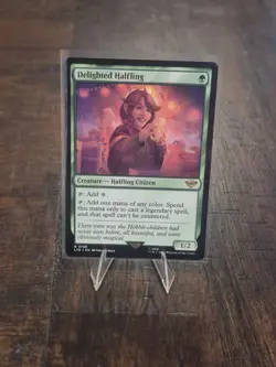 Delighted Halfling Universes Beyond: Lord of the Rings Magic The Gathering NM - Image 1