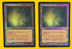 MTG GEOTHERMAL CREVICE (Foil) (x2) Invasion (OldManMTG 011-736) - Image 1