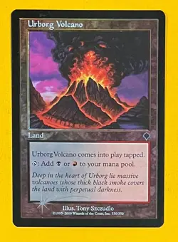 MTG URBORG VOLCANO (Foil) Invasion (OldManMTG 011-818) - Image 1