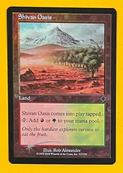 MTG SHIVAN OASIS (Foil) Invasion (OldManMTG 011-864) - Image 1