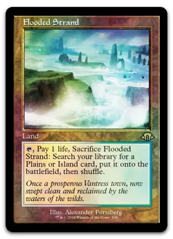 Flooded Strand (Retro Frame) #436 (Foil) (NM) Modern Horizons 3 MH3 Magic MTG - Image 1