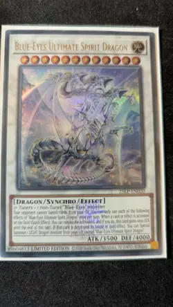 Yugioh! Blue-Eyes Ultimate Spirit Dragon 25LP-EN020 Emblazoned Ultra Rare (EUR) - Image 1