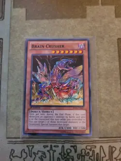 YUGIOH BRAIN CRUSHER BP02-EN047 BLACK RARE 1ST ED NM - Image 1