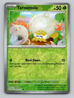 Reverse Holo Tarountula 016/193 Common Paldea Evolved Pokemon - Image 1