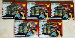 5x Pokemon Celebrations Lance's Charizard V Collection Box - Evolving Skies Pack - Image 1