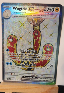 Wugtrio ex 190/162 Ultra Rare Full Art SV Temporal Forces Pokemon English NM - Image 1