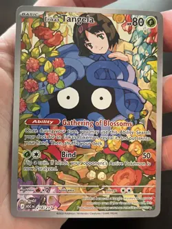 Pokemon TCG Erika's Tangela 218/217 Ascended Heroes Illustration Rare NM Card - Image 1