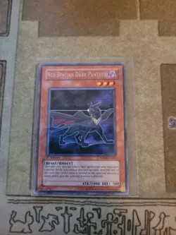 YUGIOH NEO-SPACIAN DARK PANTHER DP03-EN007 RARE 1ST ED MP - Image 1