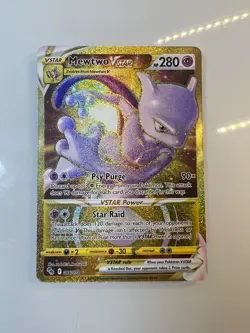 Pokemon TCG Mewtwo VSTAR 086/078 Holo Secret Rare - Image 1