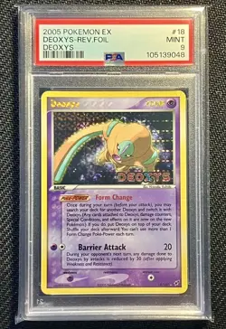 Deoxys ex Deoxys Reverse Holo Stamped #18 Pokemon PSA 9 Mint Low Pop 100m+ Cert - Image 1